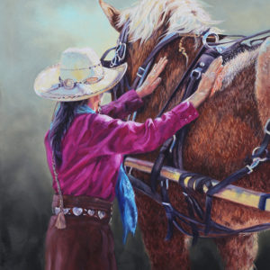 Heartfelt Handler II 20x16WAOW AD Yvonne Bonacci
Heartfelt Handler II, Oil, 20” x 16”