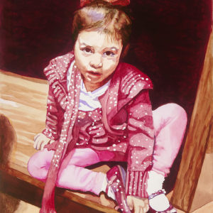 Hiding Under the Table Doreen Irwin
Hiding Under the Table, Watercolor, 18” x 14”