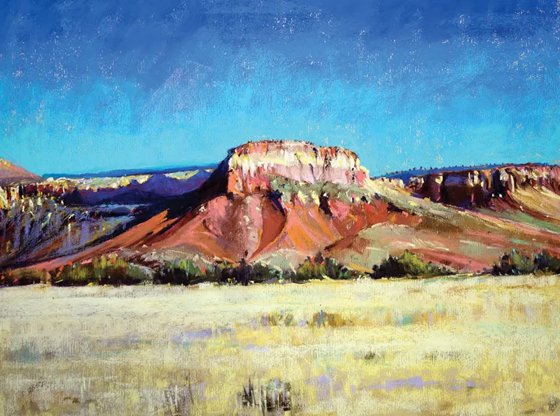 Pastel Landscape of a plateau